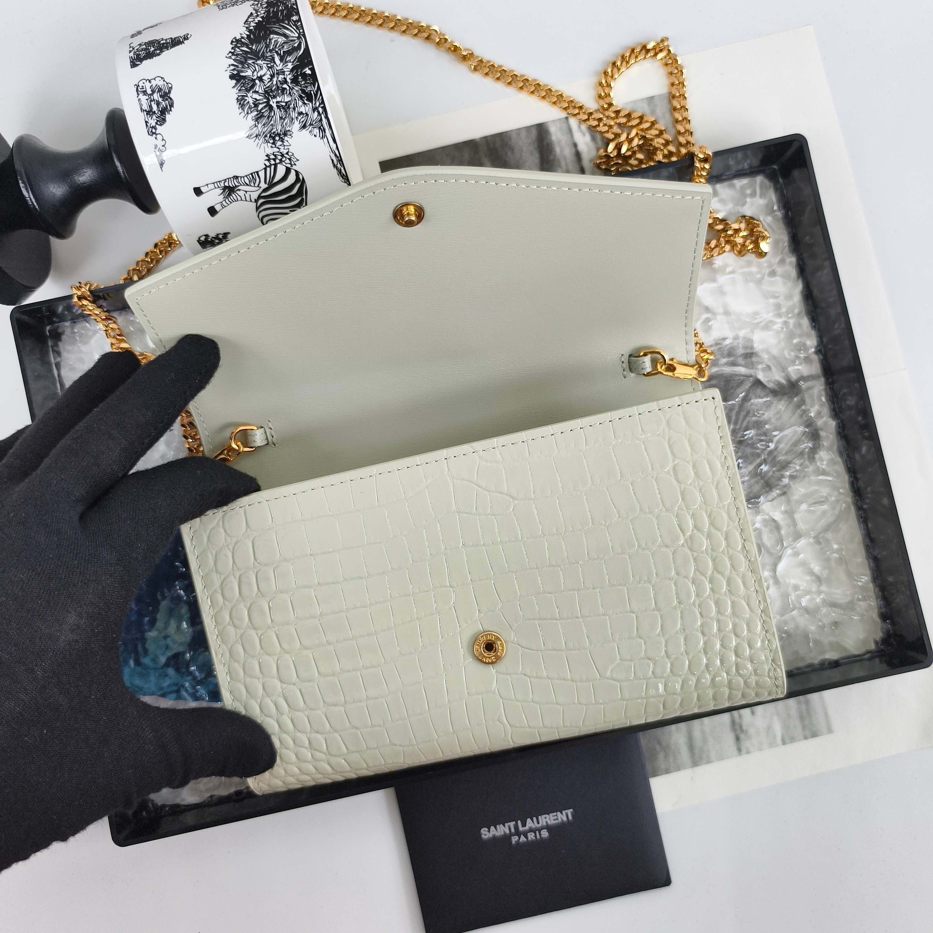 YS Mini Envelope Bag with Chain Strap  (Premium quality )