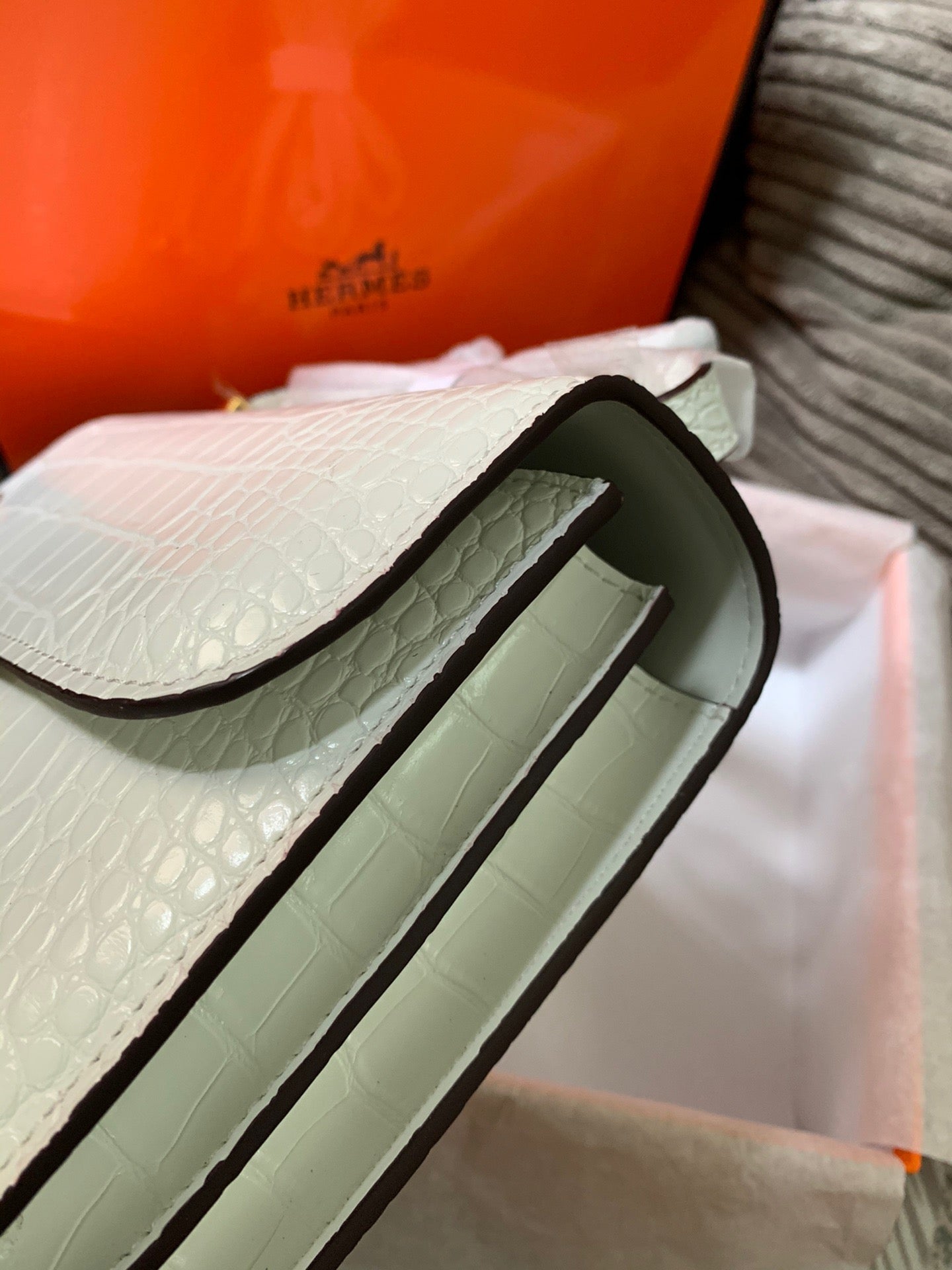 Crocodile-Patterned Bag from the Constance Collection