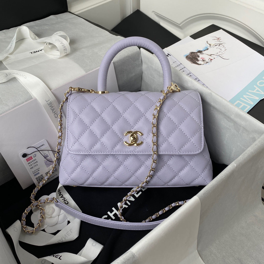 Mini Top Handle Flap Bag (𝑐𝑜𝑐𝑜 ℎ𝑎𝑛𝑑𝑙𝑒)
