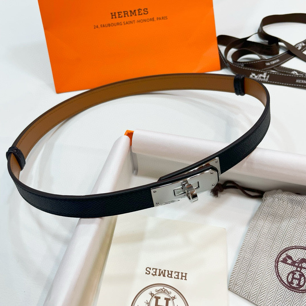 Slim Leather Waist Belt – Adjustable Fit