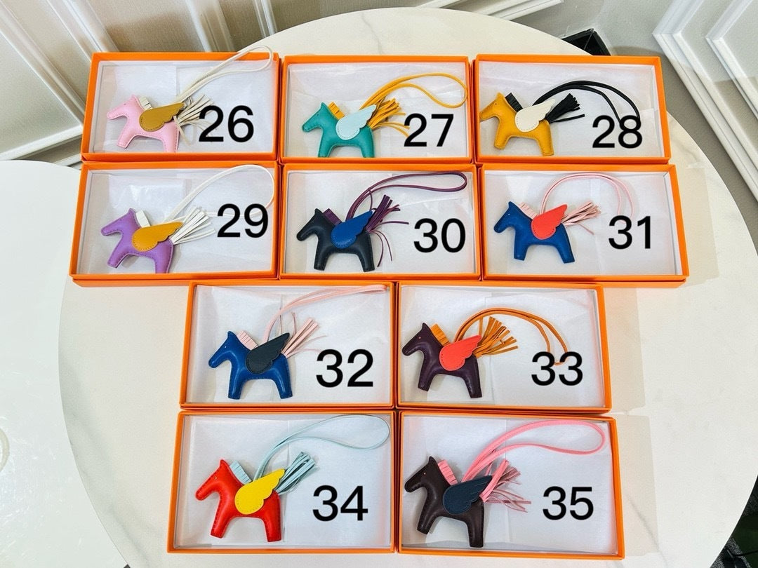 Premium Quality – Leather Pegasus Bag Charm (2025 New Model)