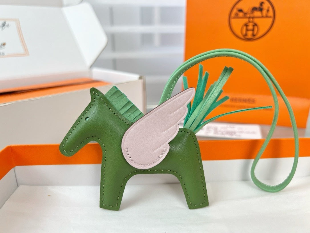 Premium Quality – Leather Pegasus Bag Charm (2025 New Model)