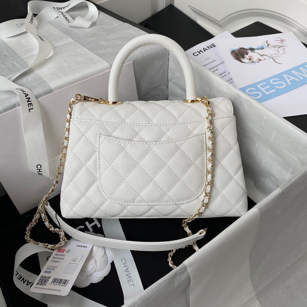 Mini Top Handle Flap Bag (𝑐𝑜𝑐𝑜 ℎ𝑎𝑛𝑑𝑙𝑒)