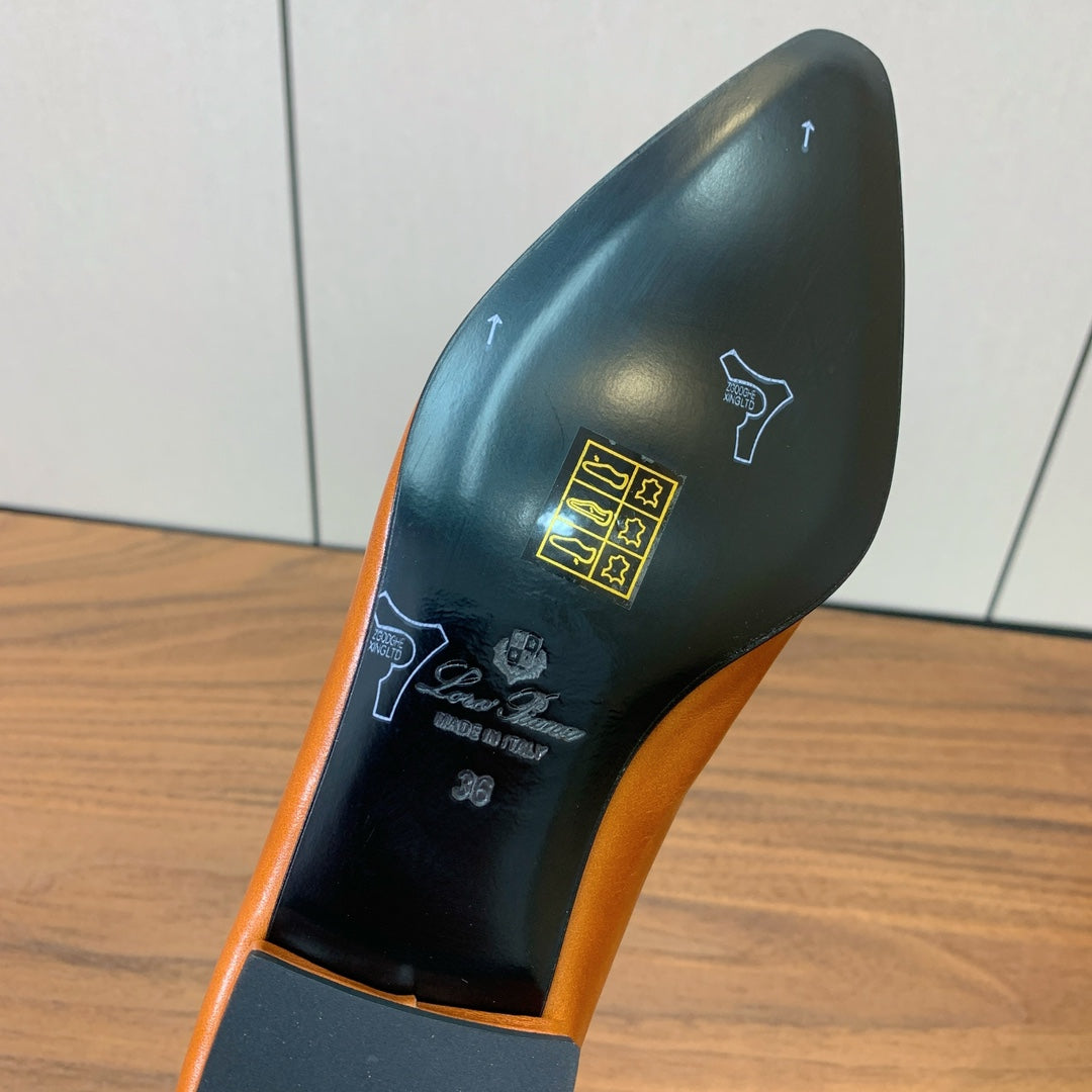 LP Elegant Minimalist Leather Flats