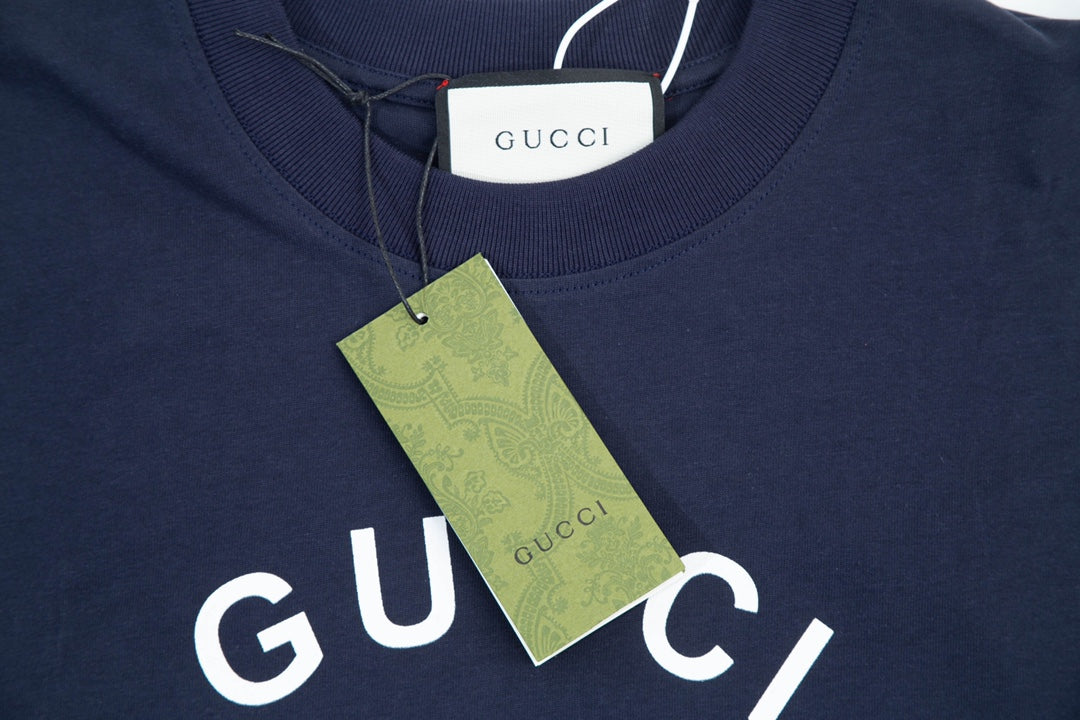 “Firenzc 1921” Double-G Print Short Sleeve T-Shirt