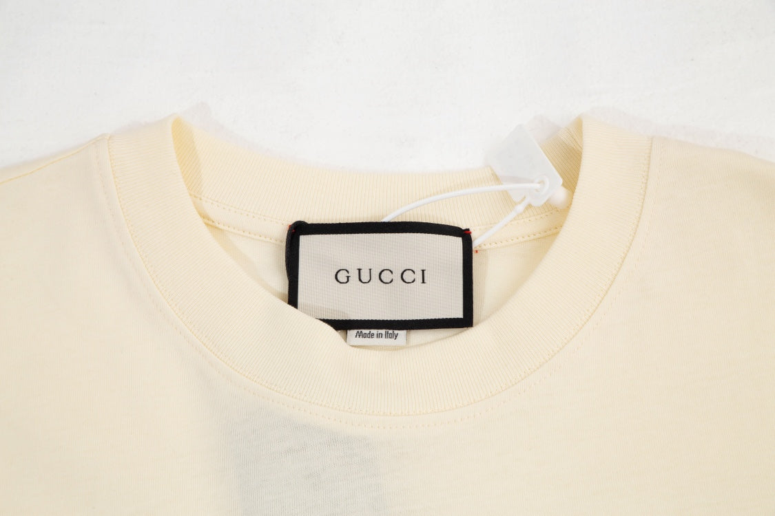 “Firenzc 1921” Double-G Print Short Sleeve T-Shirt