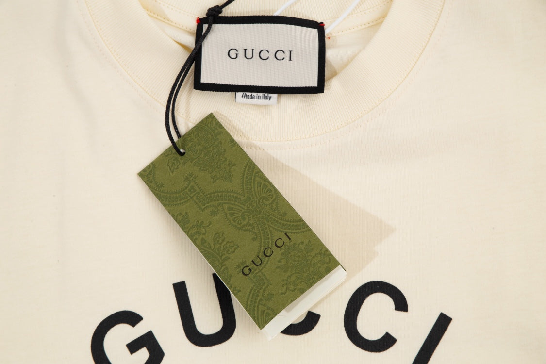“Firenzc 1921” Double-G Print Short Sleeve T-Shirt