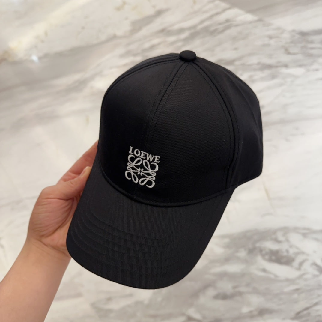 Embroidered Arch-Detail Baseball Cap