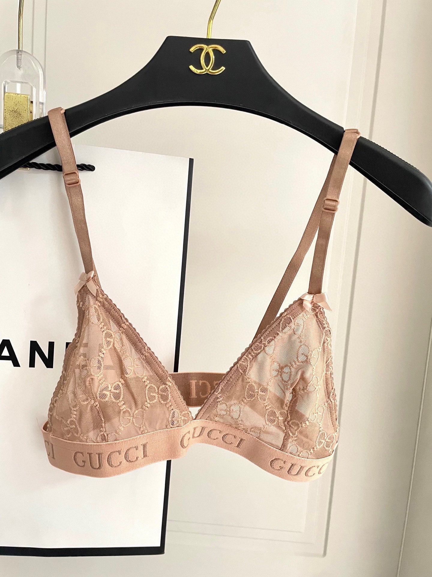 Sheer Mesh Embroidered Bodysuit – Deep V & Lace Detail