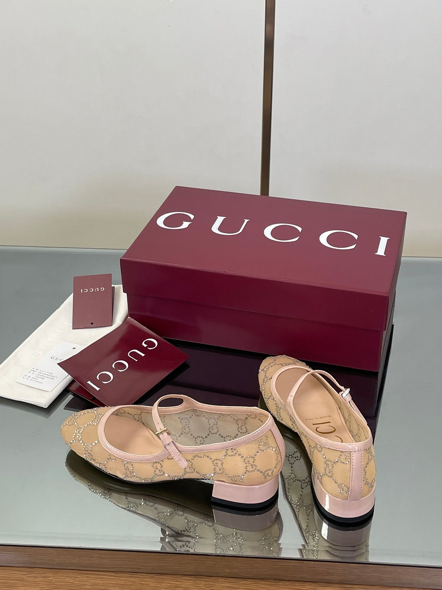 Luxury Crystal Mesh Mary Jane Flats – Early Fall 2025 Collection