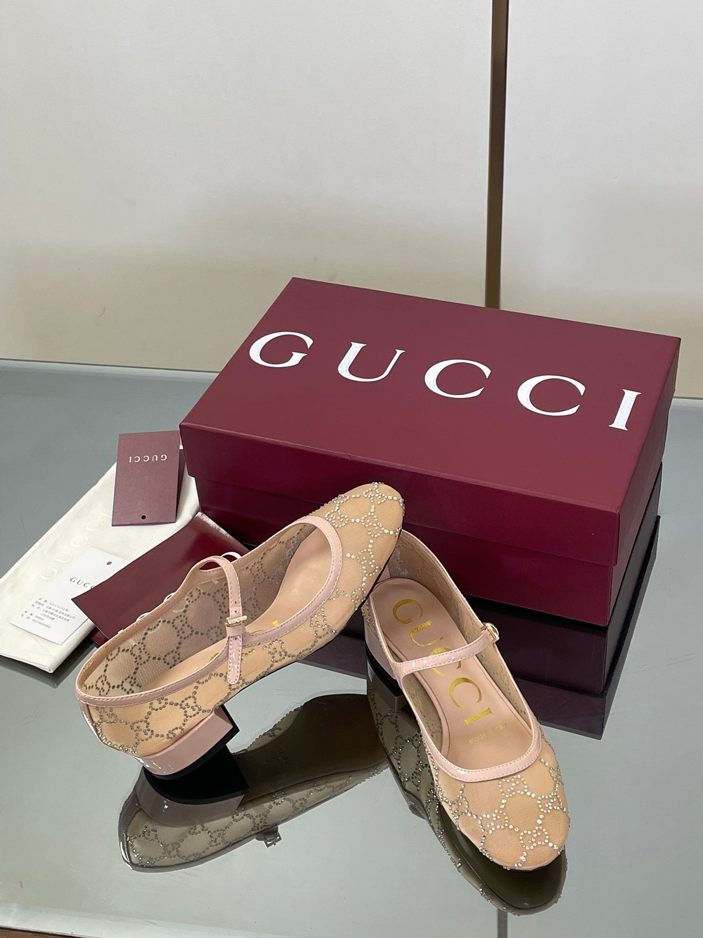 Luxury Crystal Mesh Mary Jane Flats – Early Fall 2025 Collection