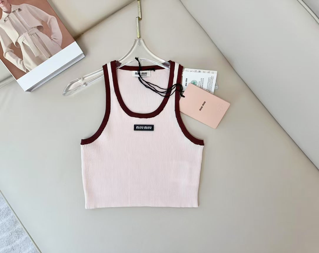 MM Sleeveless Ribbed Crop Top