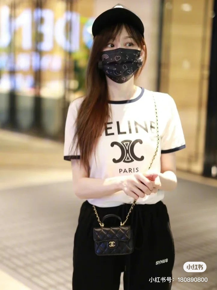 Unisex Contrast Neckline T-Shirt – Velvet Lettering