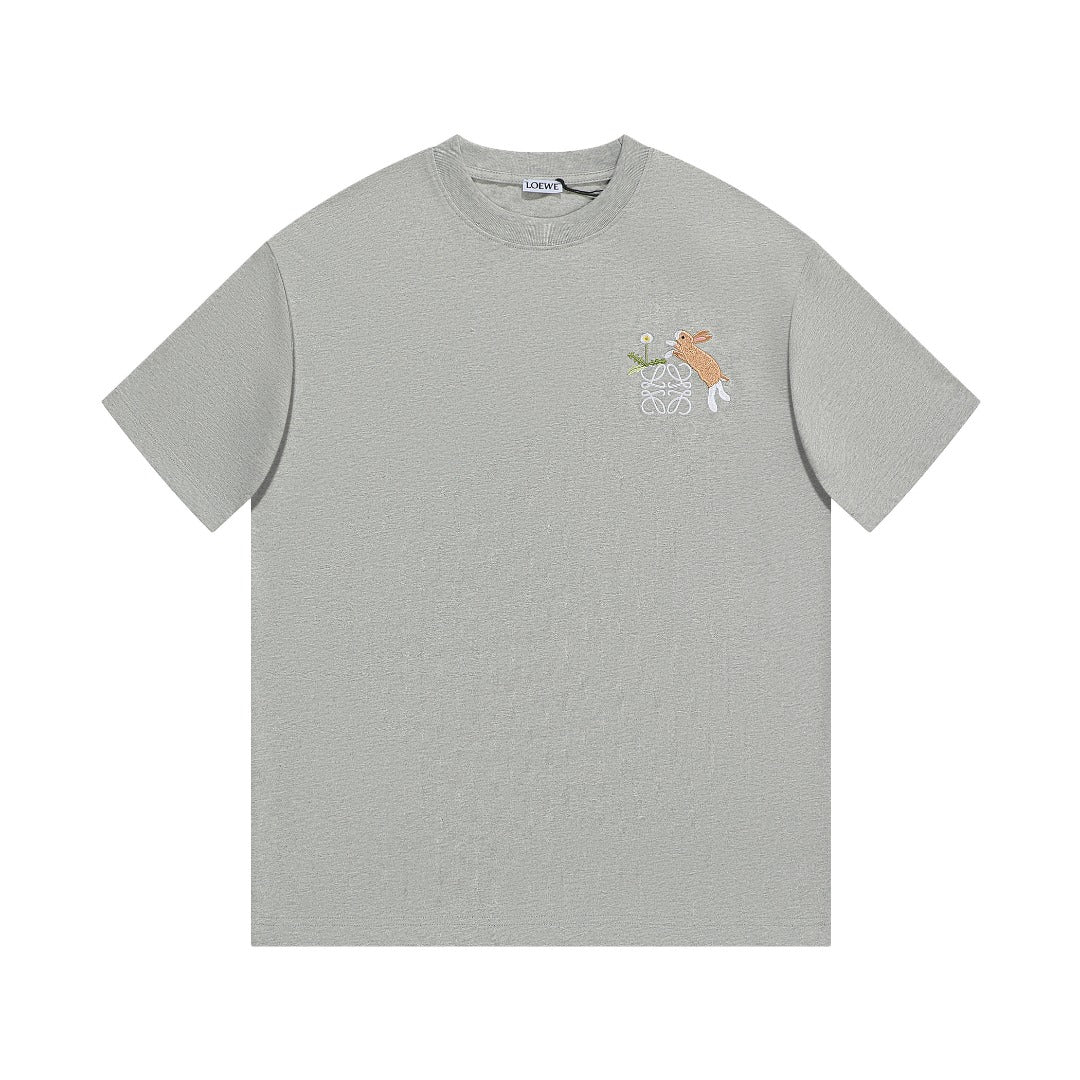 Unisex Embroidered Logo Short-Sleeve T-Shirt