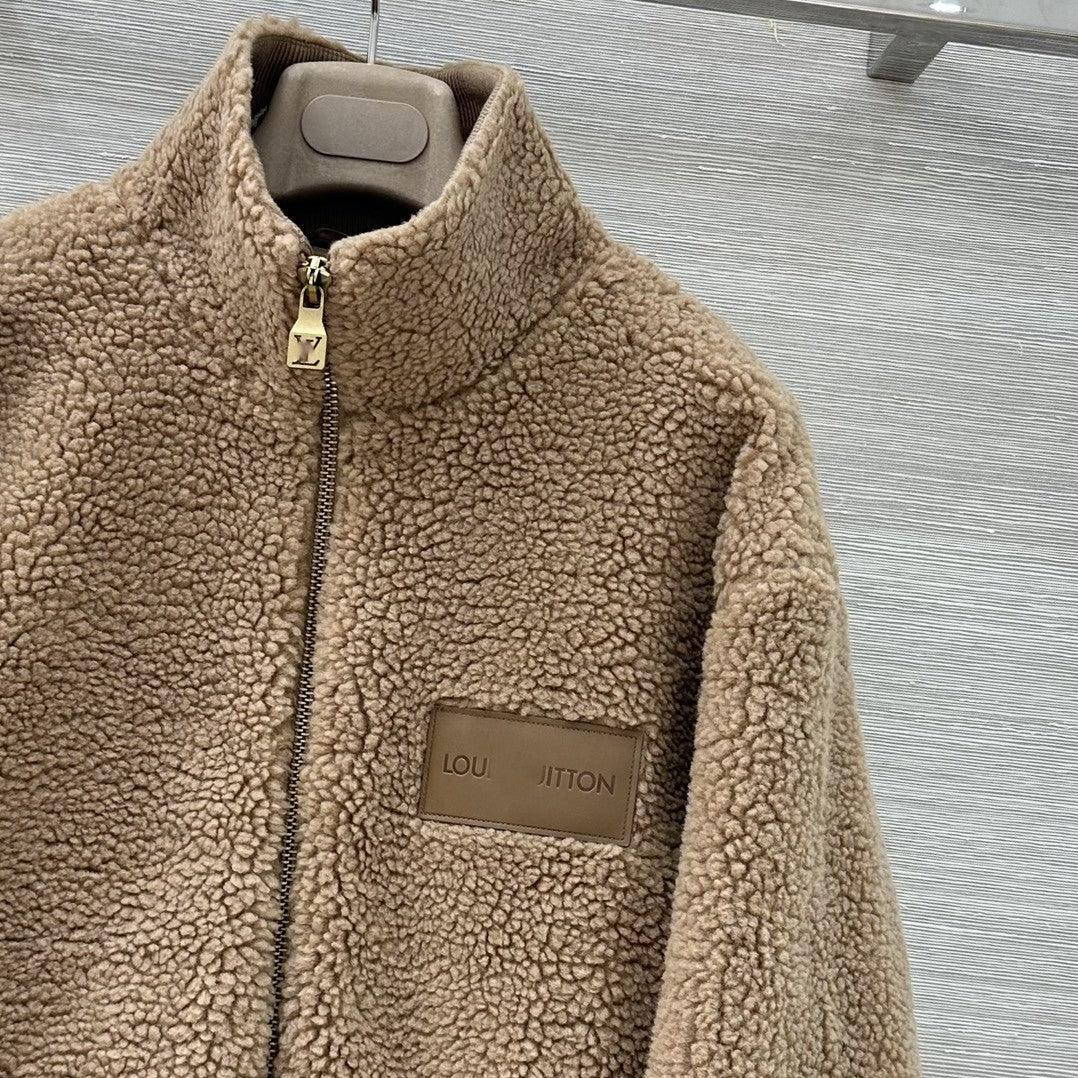 Teddy Fleece Zip-Up Jacket – Cute & Stylish