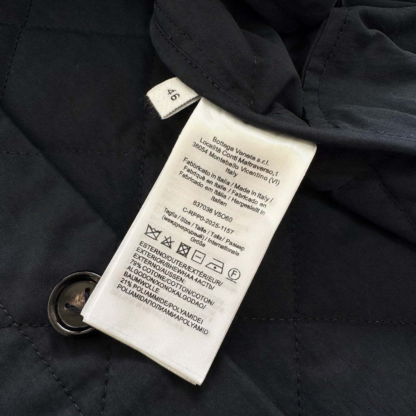 Quilted Leather Cotton Jacket