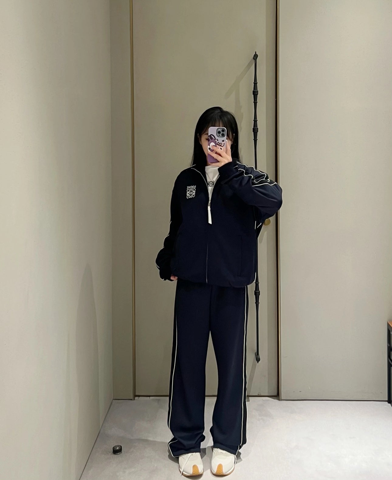 *OEWE* Tech Fabric Embroidered Tracksuit