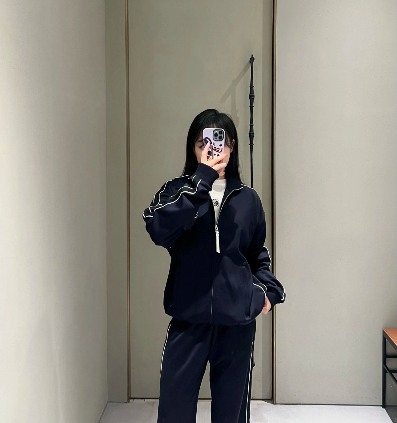 *OEWE* Tech Fabric Embroidered Tracksuit