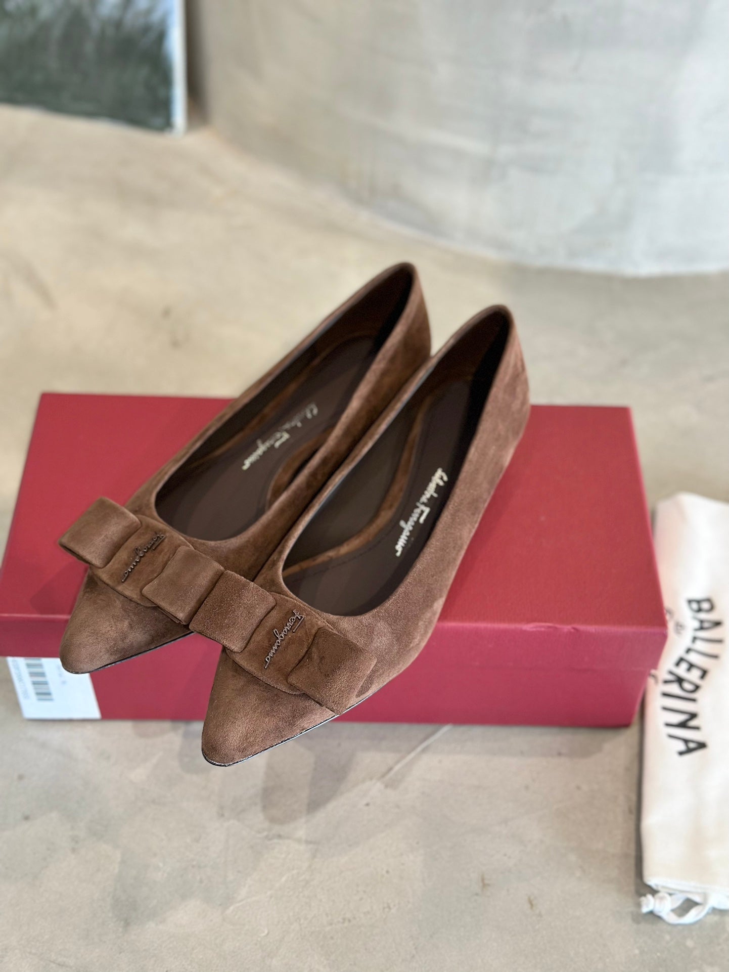 SF Viva Pointed-Toe Ballet Flats