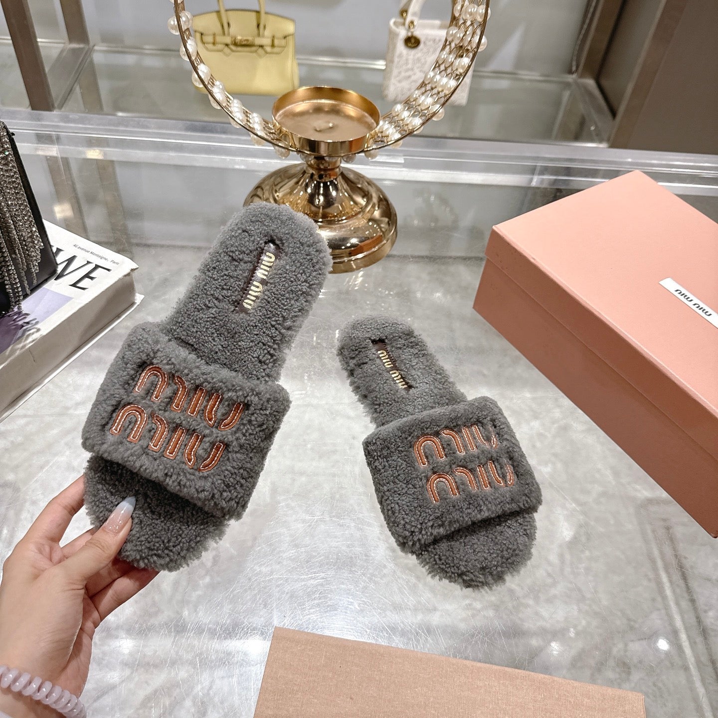 Embroidered Wool Slippers — Premium Comfort Edition