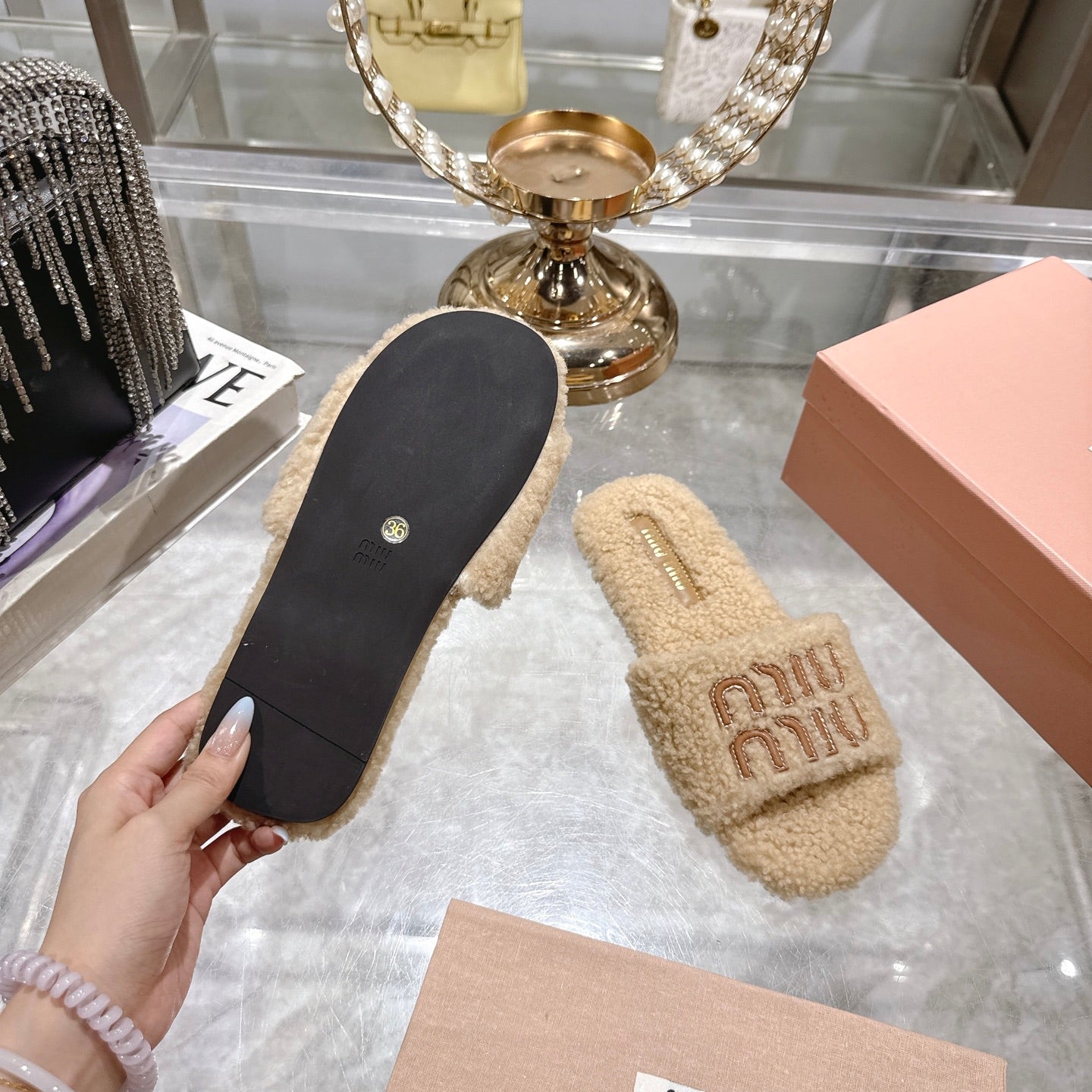 Embroidered Wool Slippers — Premium Comfort Edition