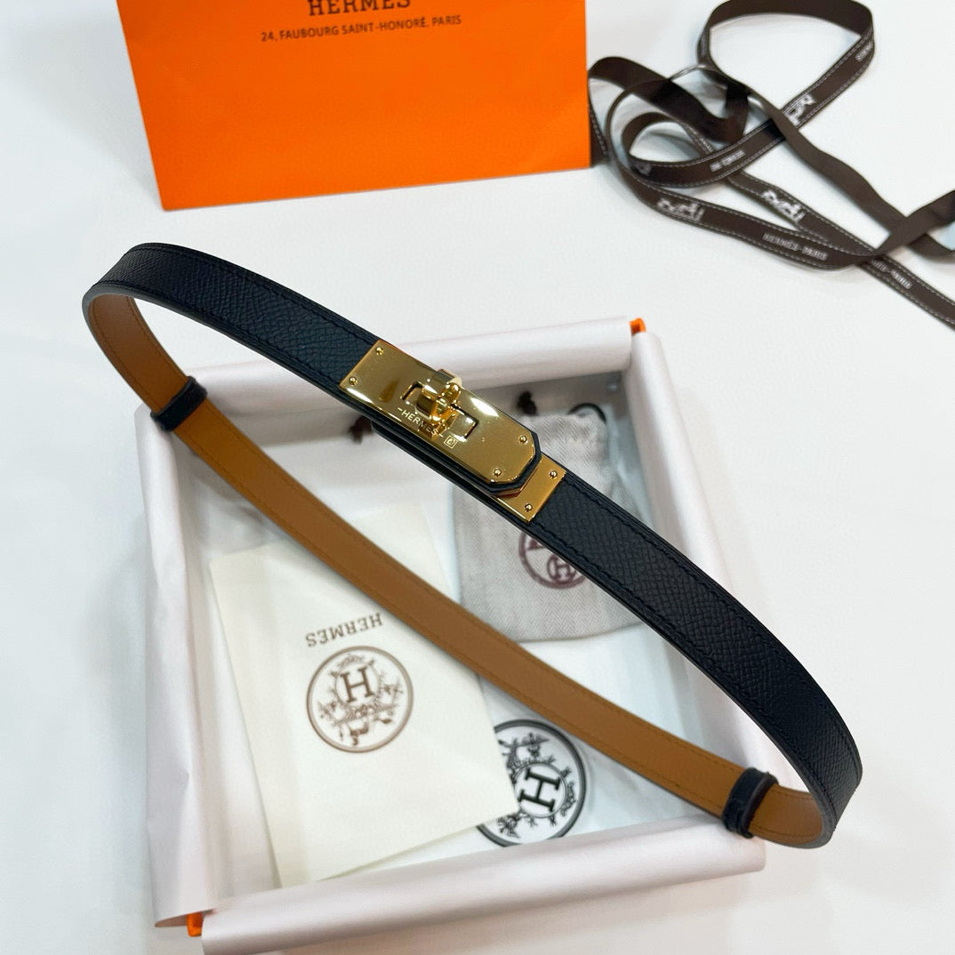 Slim Leather Waist Belt – Adjustable Fit