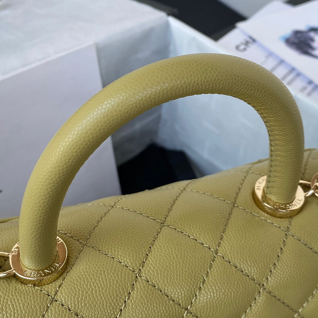 Mini Top Handle Flap Bag (𝑐𝑜𝑐𝑜 ℎ𝑎𝑛𝑑𝑙𝑒)
