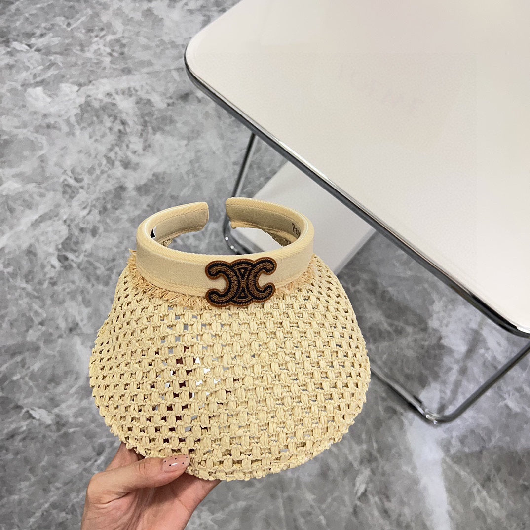 Summer Hollow Woven Sun Hat – Empty Top Style