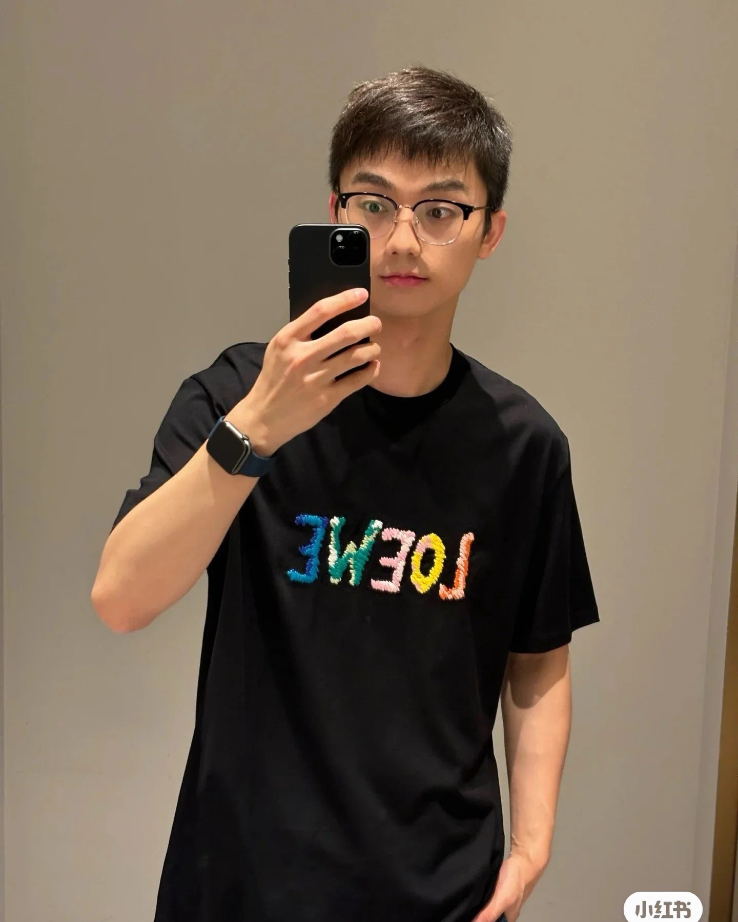 Classic Letter Logo Cotton T-Shirt