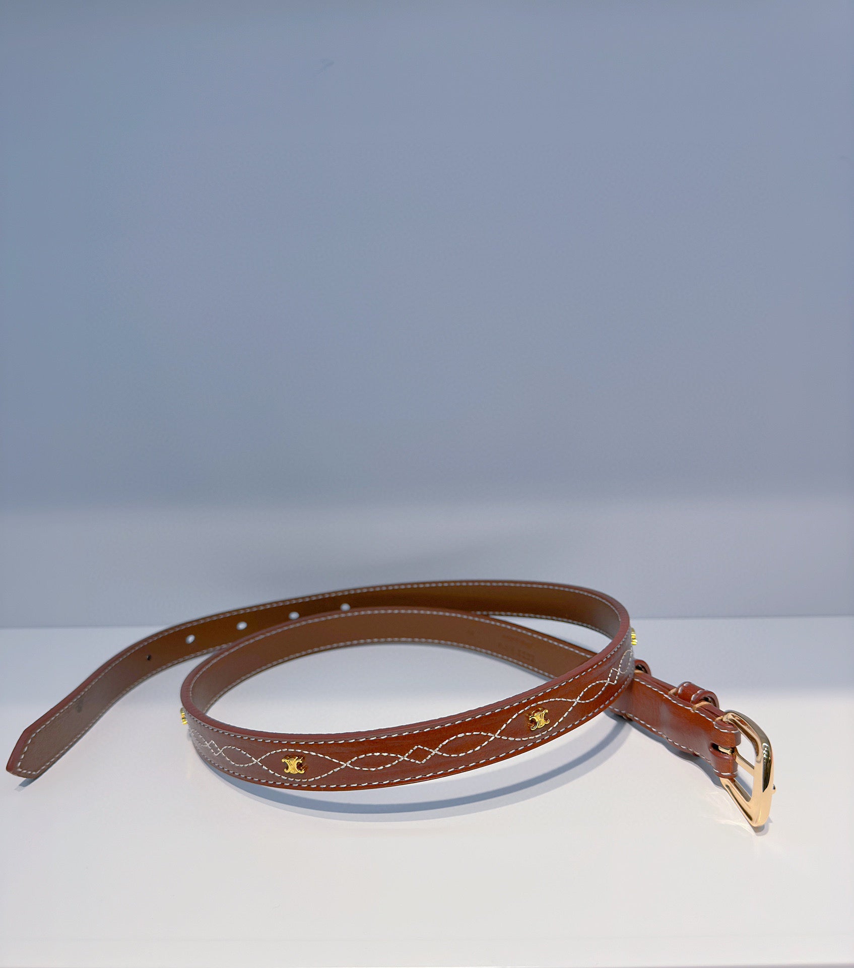 C Women's Belt – Handmade Tanneries Haas Novonappa Leather, Vintage French Style