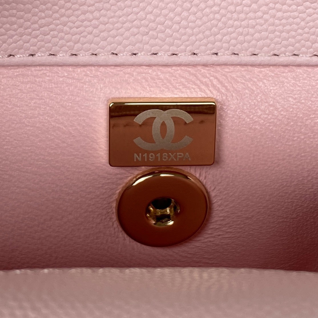 Mini Top Handle Flap Bag (𝑐𝑜𝑐𝑜 ℎ𝑎𝑛𝑑𝑙𝑒)