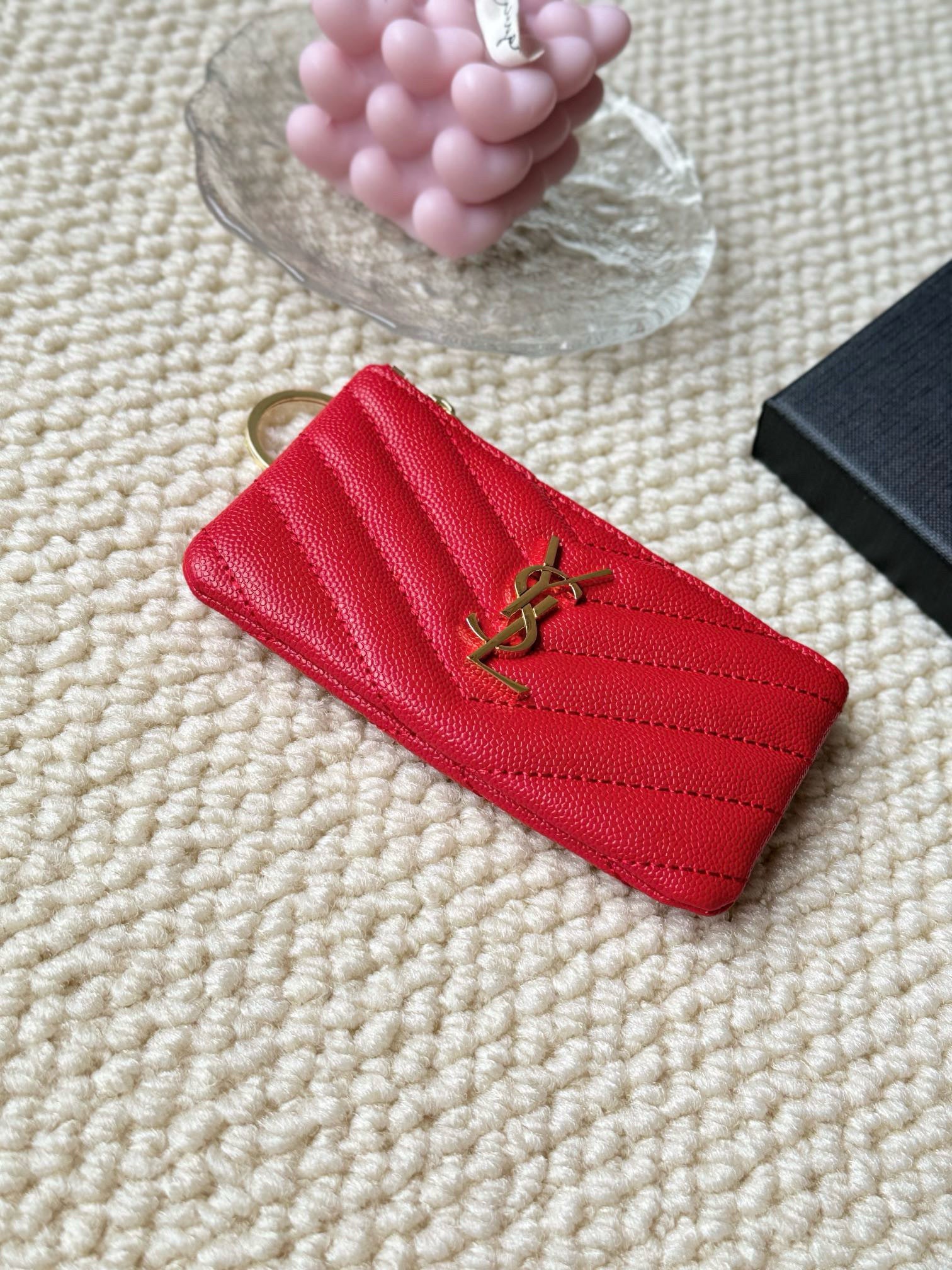 Luxury Quilted Key Pouch