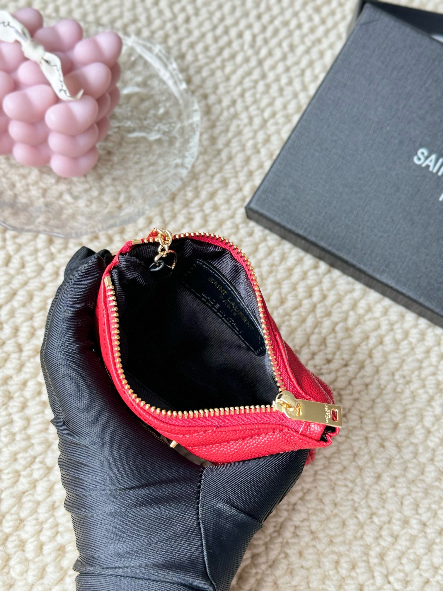 Luxury Quilted Key Pouch