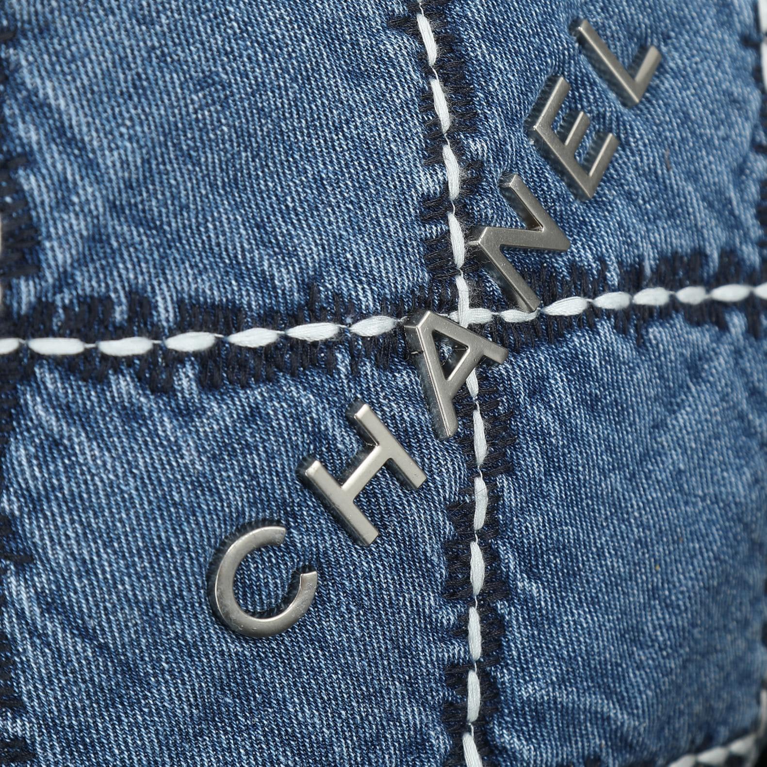 24P Denim Trash Bag Tote