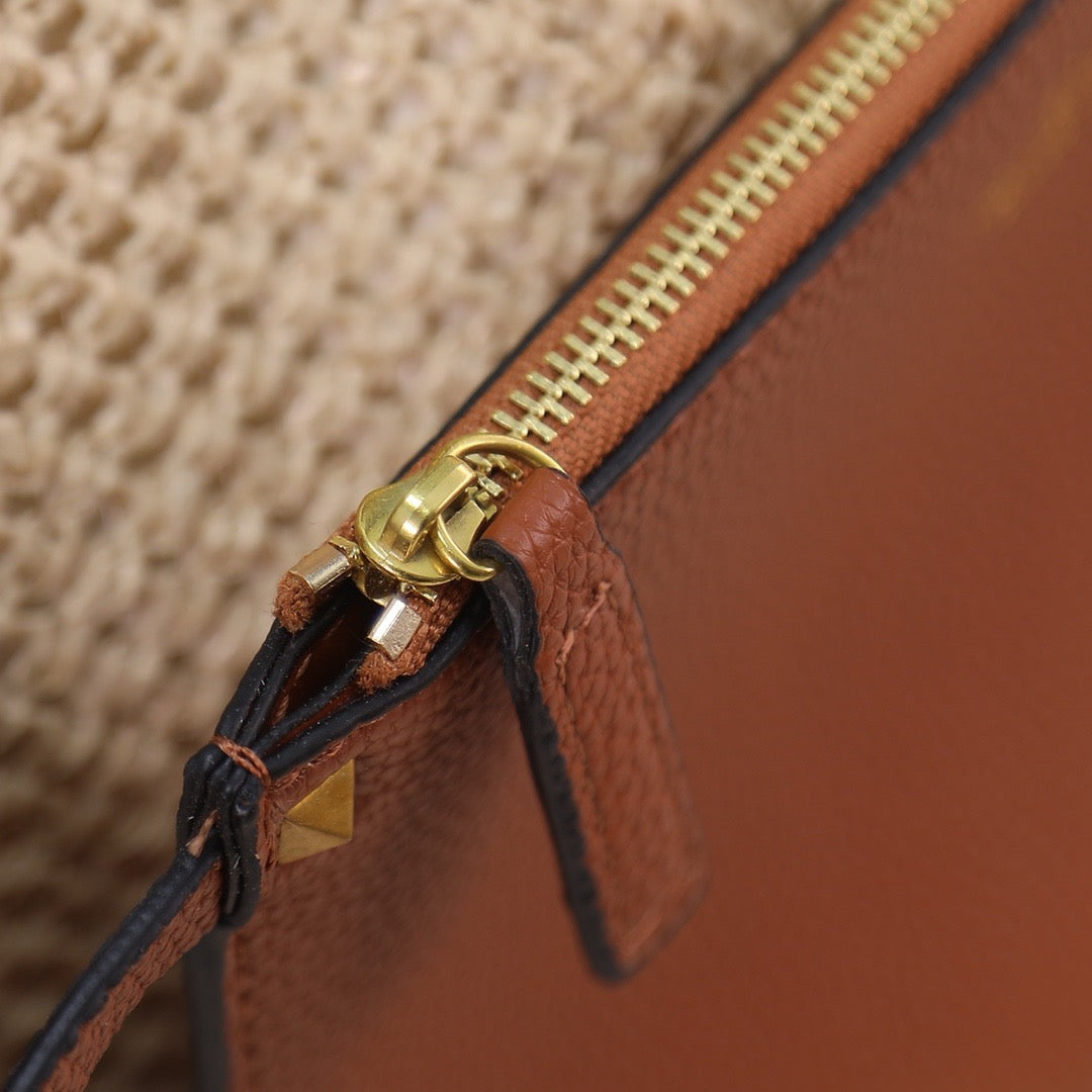Handwoven Studded Tote Bag