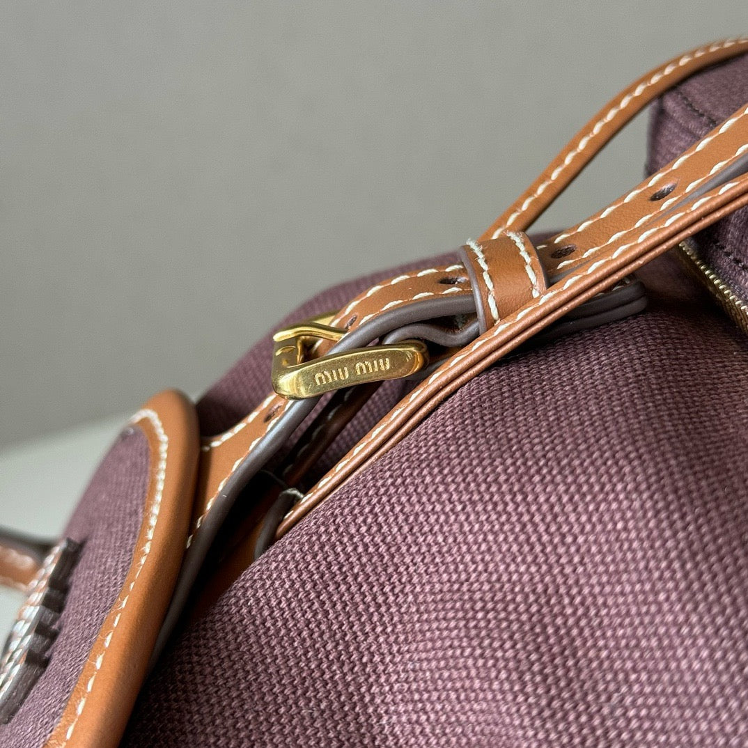 Premium Canvas &  Calfskin College-Style Backpack – JKS