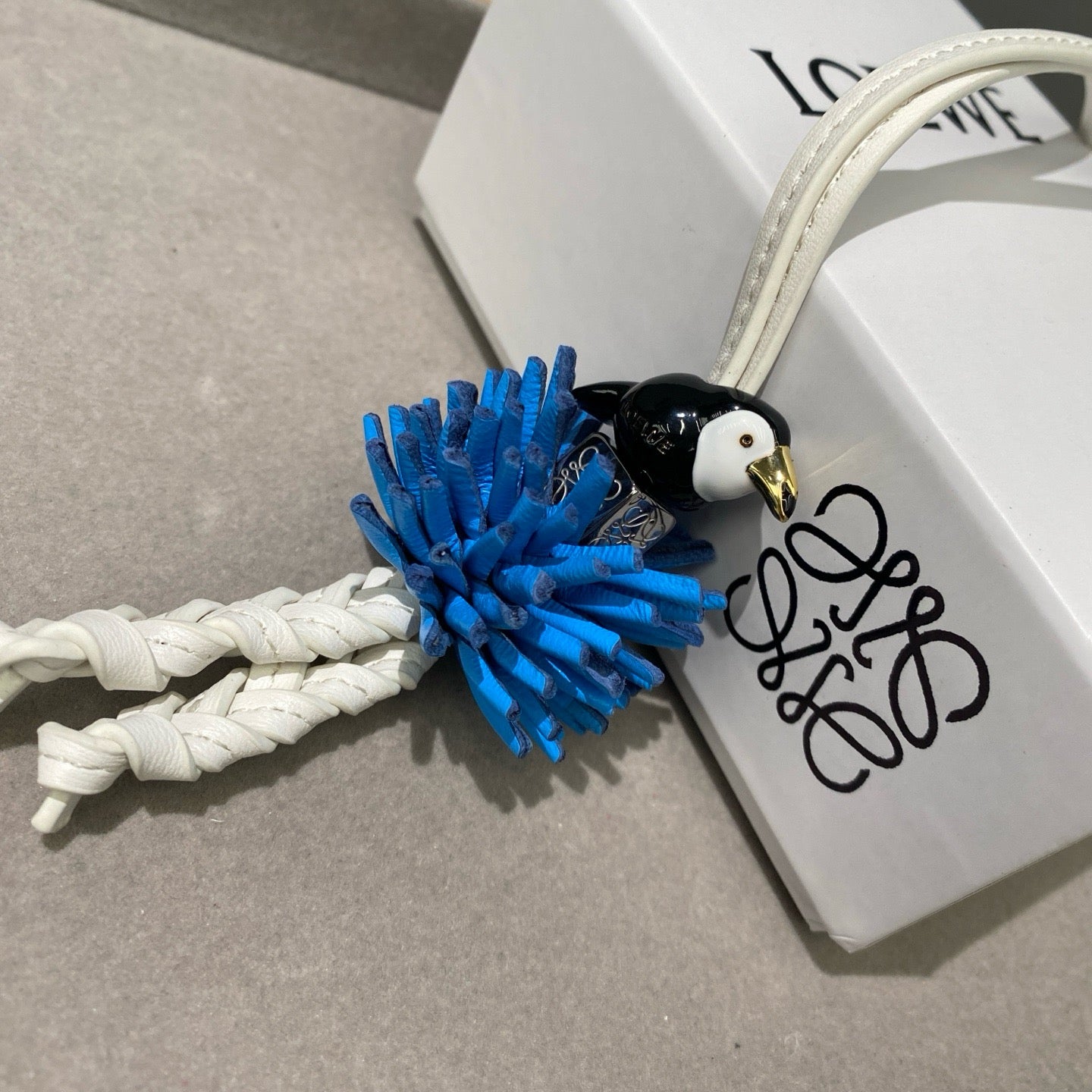 Beaded Leather Goldfish Charm 🐟