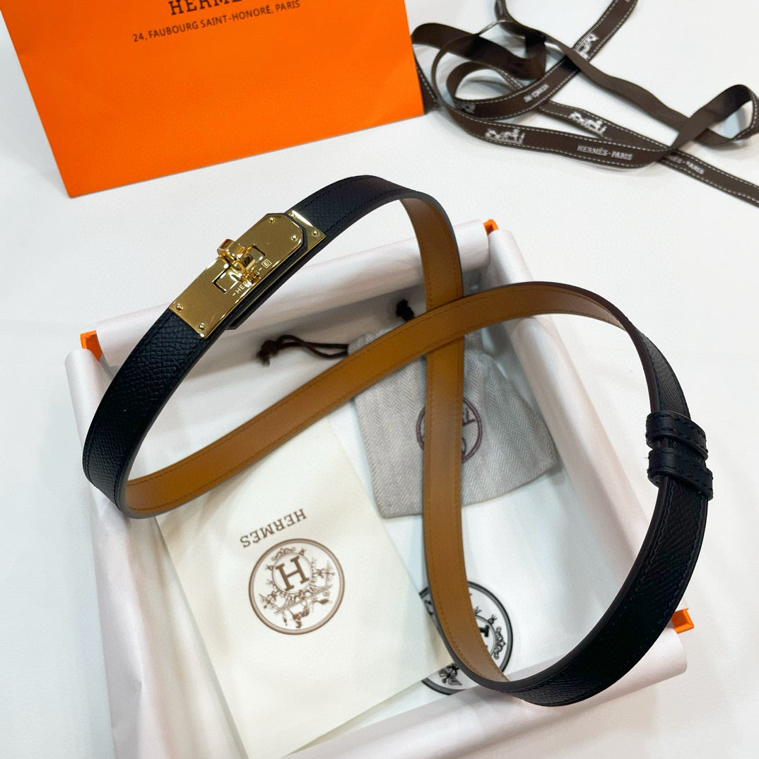 Slim Leather Waist Belt – Adjustable Fit