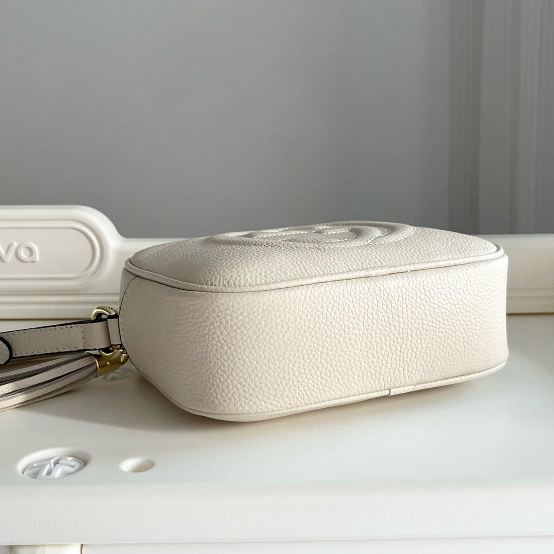 Classic Embossed Leather Camera Bag  (Genuine Cowhide)