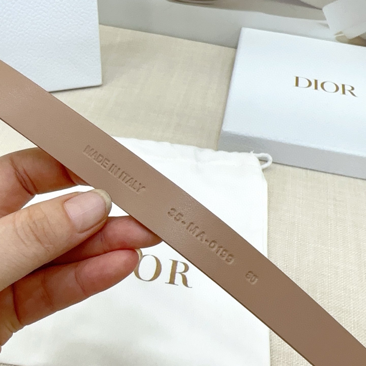 Slim Reversible Leather Waist Belt – 2.0cm