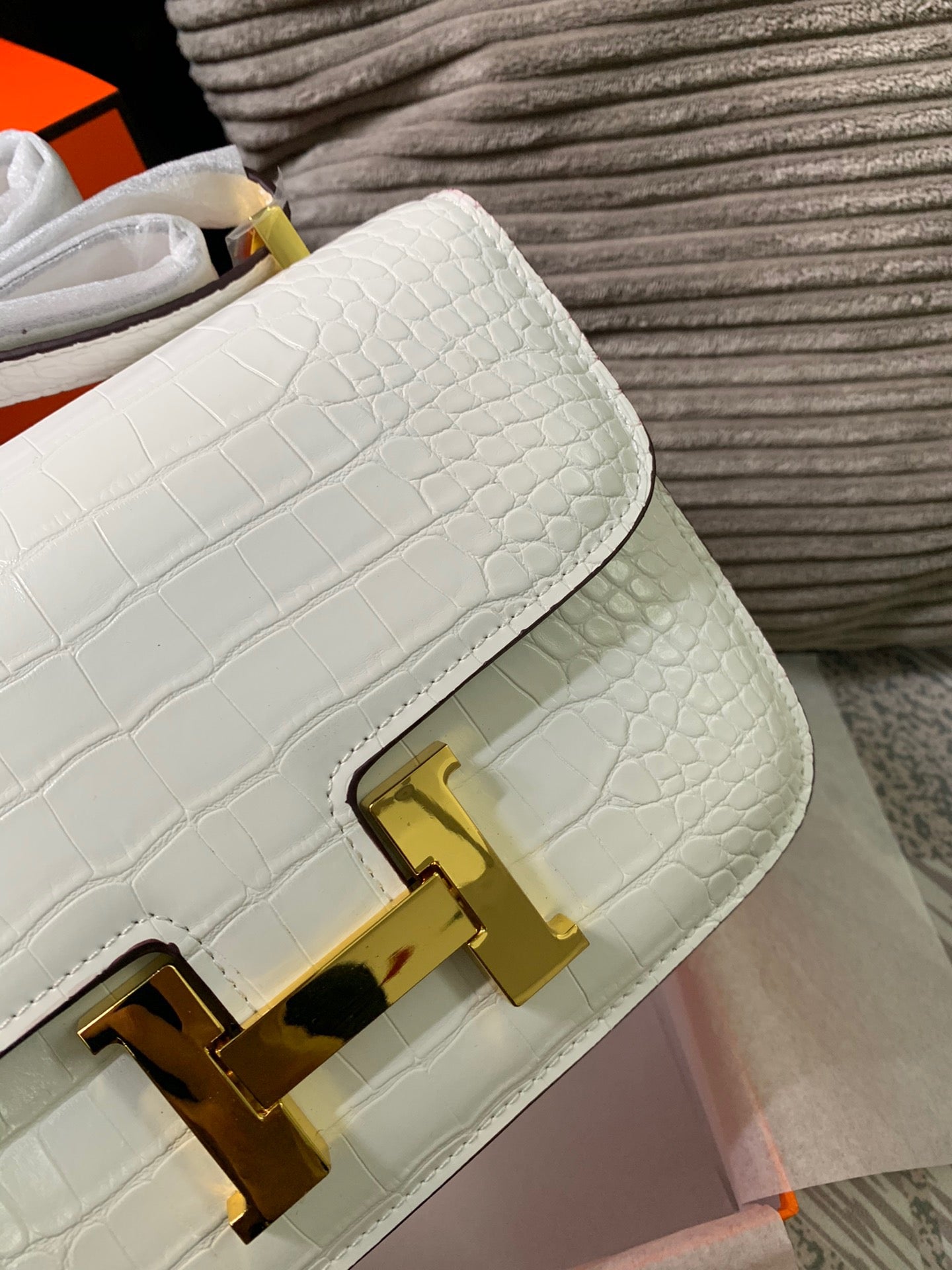 Crocodile-Patterned Bag from the Constance Collection