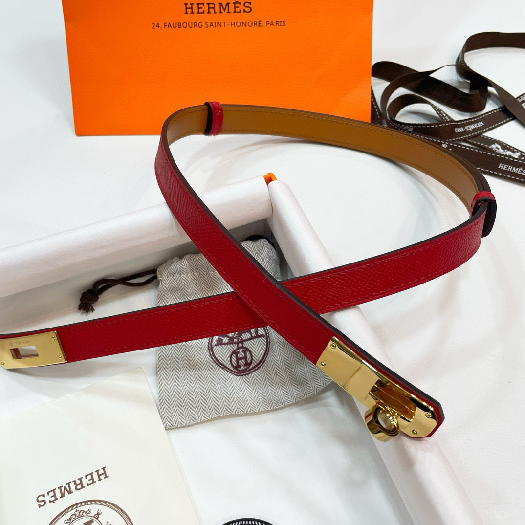 Slim Leather Waist Belt – Adjustable Fit