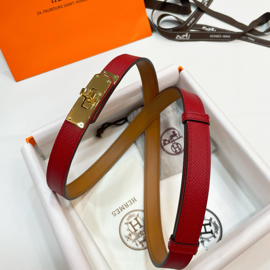 Slim Leather Waist Belt – Adjustable Fit