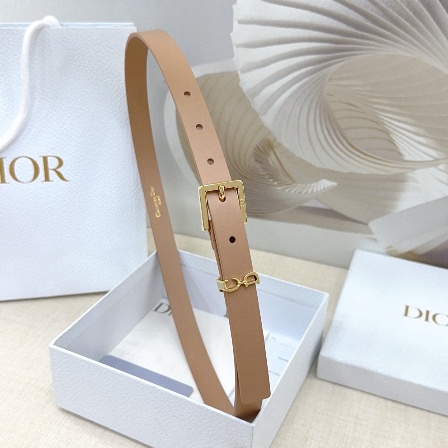 Slim Reversible Leather Waist Belt – 2.0cm