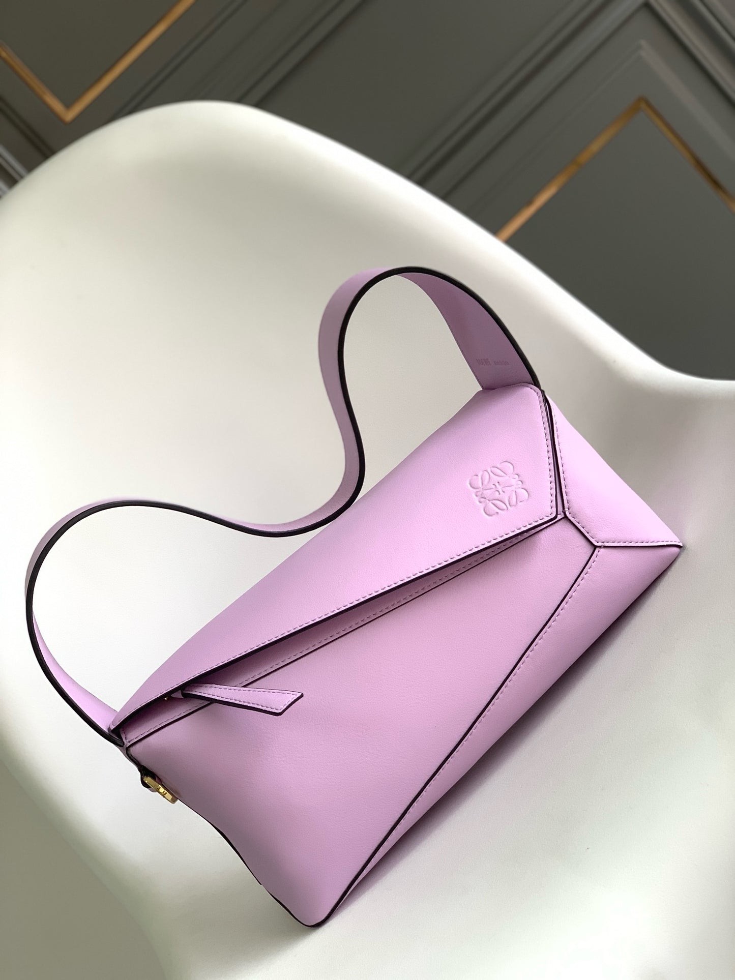 Premium Geometric Soft Leather Shoulder Bag – DSX