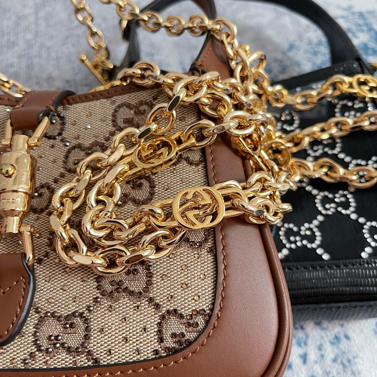 G Luxurious Lizard Pattern Bag