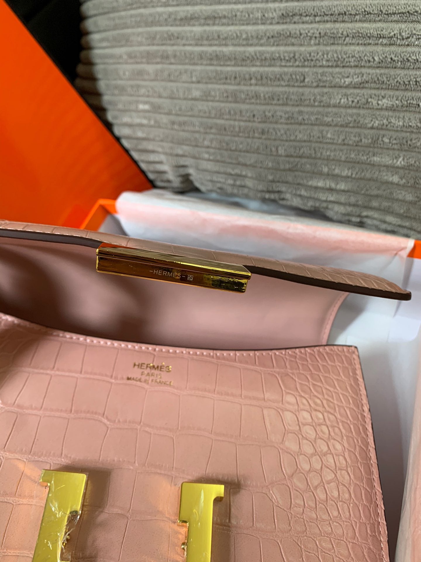 Crocodile-Patterned Bag from the Constance Collection