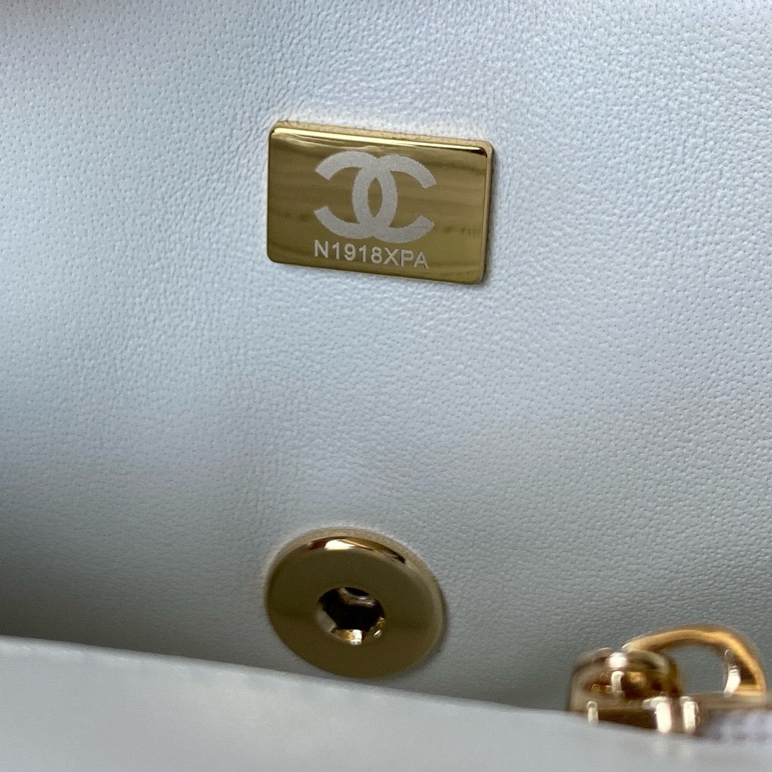 Mini Quilted Handle Flap Bag (Premium Quality)