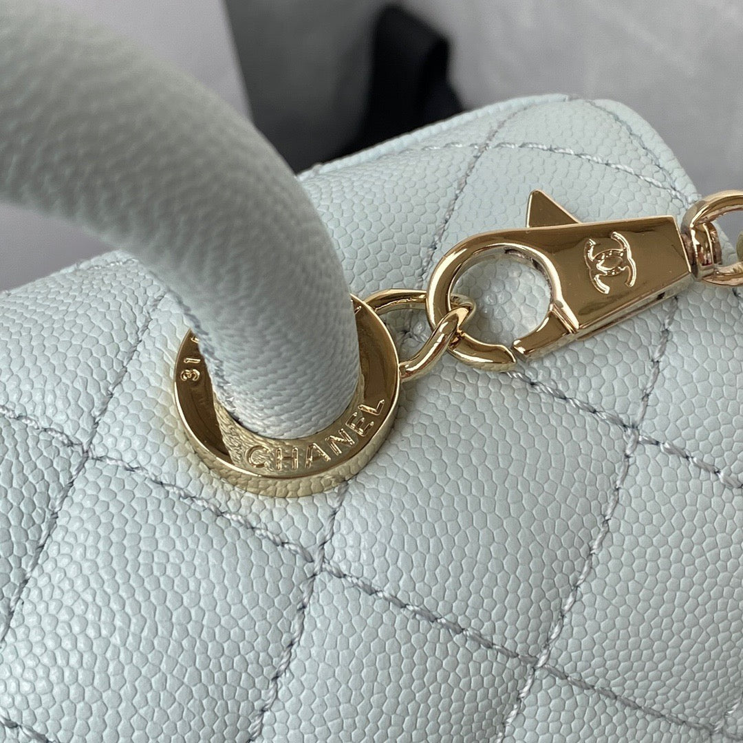 Mini Top Handle Flap Bag (𝑐𝑜𝑐𝑜 ℎ𝑎𝑛𝑑𝑙𝑒)