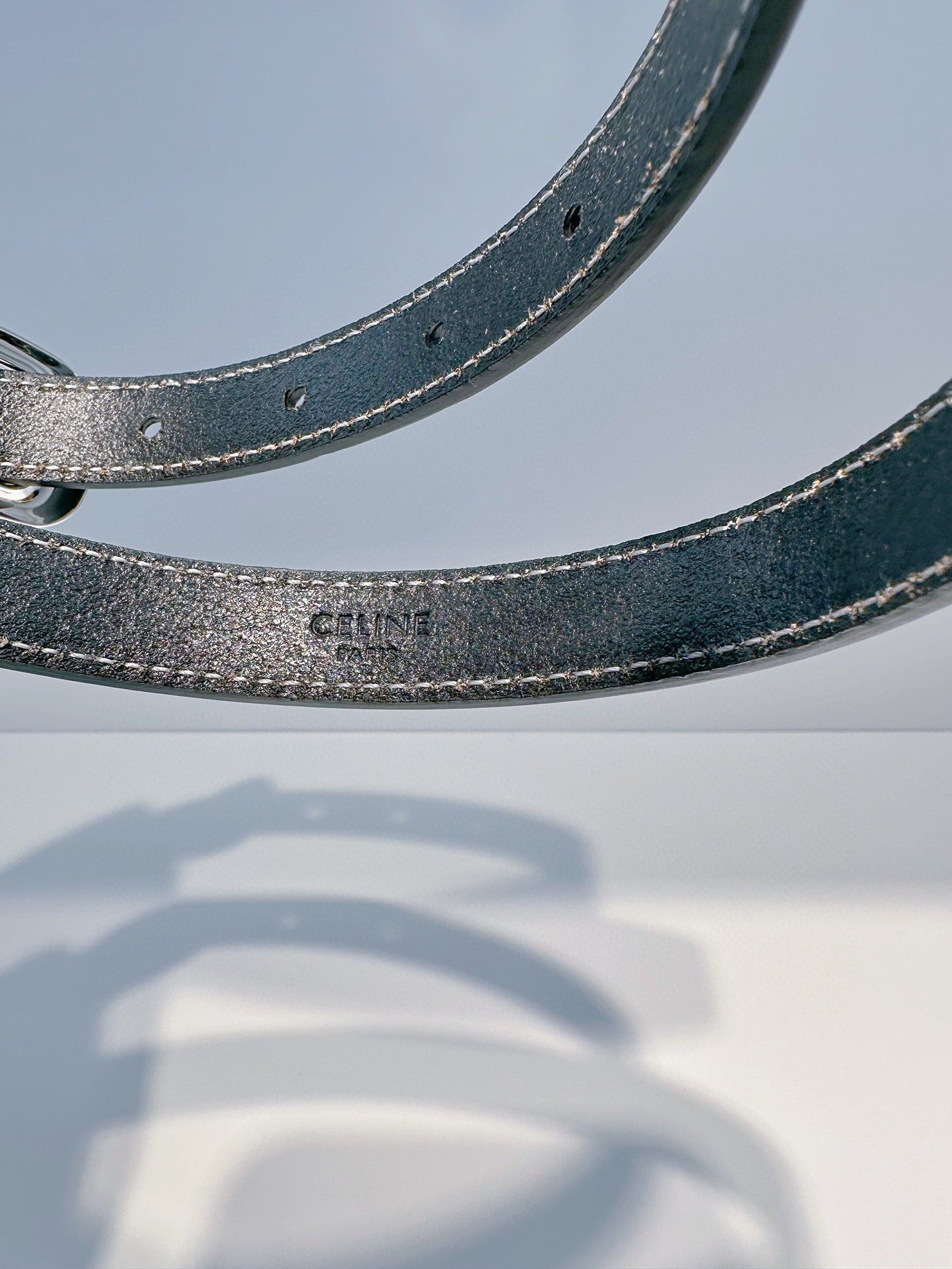 C Women's Belt – Handmade Tanneries Haas Novonappa Leather, Vintage French Style